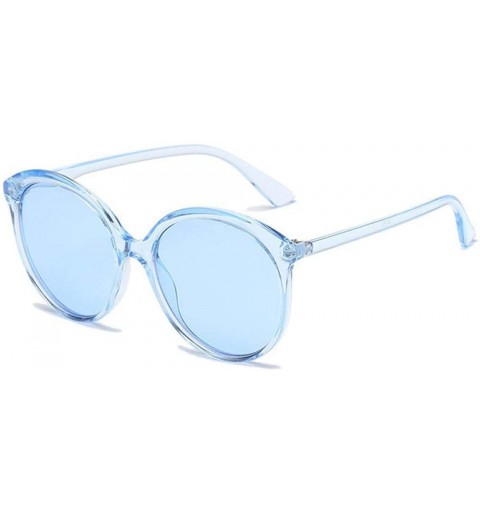 Oversized 2019 Candy Colors Sunglasses Women Retro P Glasses Sun Glasses UV400 Yellow - Blue - CQ18Y4SZXHL $9.93