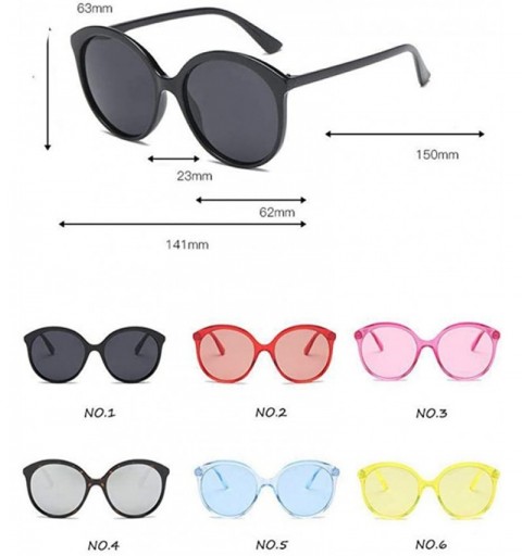 Oversized 2019 Candy Colors Sunglasses Women Retro P Glasses Sun Glasses UV400 Yellow - Blue - CQ18Y4SZXHL $9.93