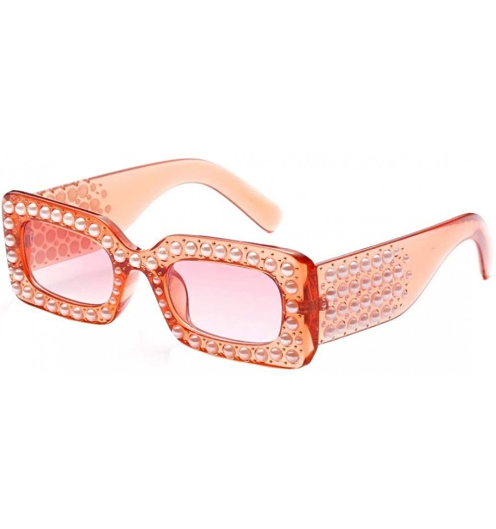 Goggle Women Oversized Square Crystal Diamond Square Sunglasses - C - CF18D5MN9SY $11.86