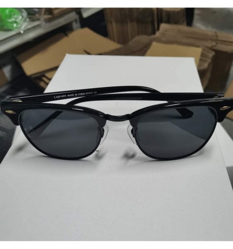 Square sunglasses for women men TR90 frame TAC and crystal glass lens sun glasses - Black Frame/Grey Lens - CV194R8AIWU $14.58