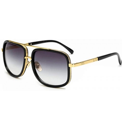 Goggle Oversized Men Sunglasses - Black Gradual Grey - CK18HLQS64G $13.51