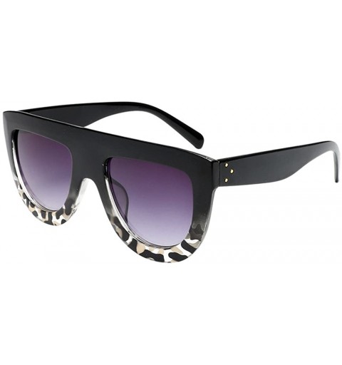 Rimless Sunglasses Vintage Oversized Glasses Rectangle - E - C318QTH2LNA $8.28