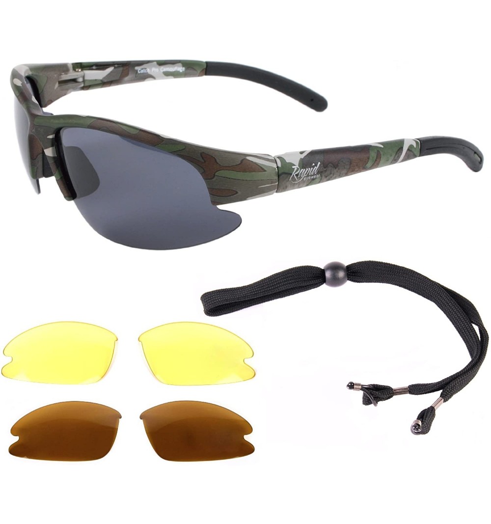 Wrap Camouflage Sunglasses Interchangeable - CA1161JEL5V $46.23