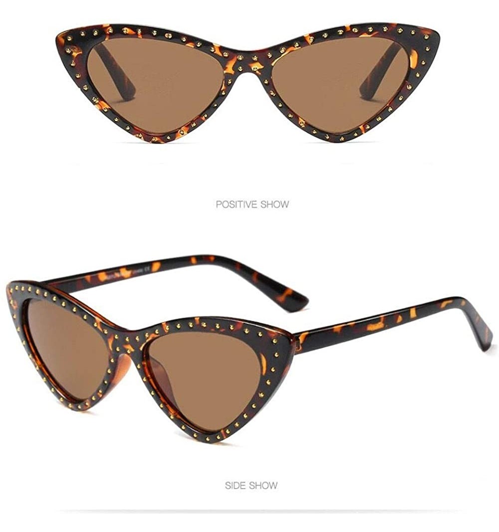 Unisex Fashion Sunglasses Rapper Oval Frame Cat Eyes Shade Glasses - D ...