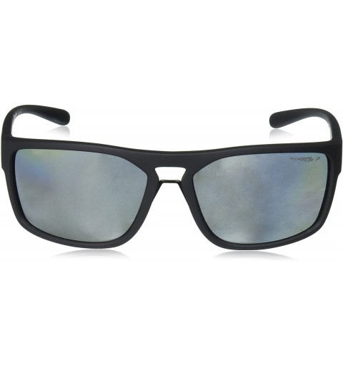 Wrap Men's An4239 Brapp Rectangular Sunglasses - Matte Black/Polarized Grey - CN182EAUDQ9 $62.25