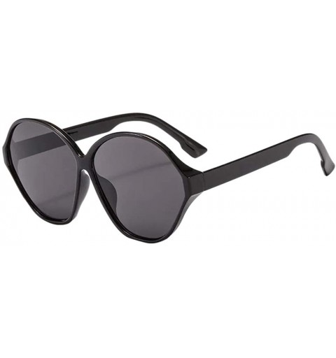 Wrap Oversized Goggle Retro Square Sunglasses UV Radiation Protection Eyewear - A - CO196MCN0EL $6.84
