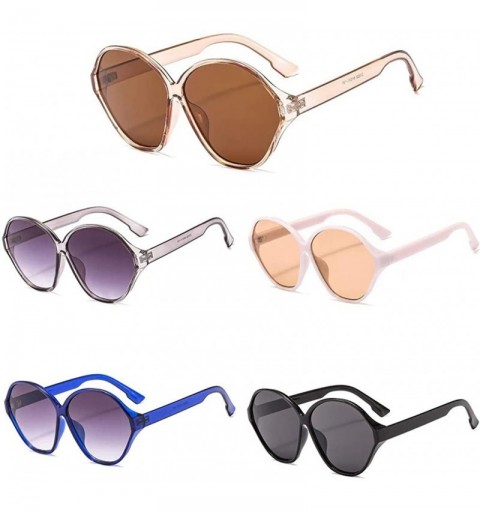 Wrap Oversized Goggle Retro Square Sunglasses UV Radiation Protection Eyewear - A - CO196MCN0EL $6.84