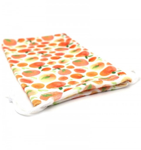 Rectangular Premium Drawstring Closure Fruit Print Microfiber Eyewear Pouch - Orange - CI1956R4L67 $10.69