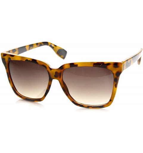 Wayfarer Large Oversized Square High Temple Horn Rimmed Sunglasses (Tortoise) - C111ENT2PY5 $10.18