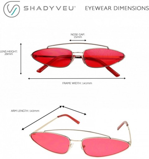 Oval Small Narrow 90's Metal Frame Tiny Wide Oval Cat Eye Crossbow Ultra Slim Sunglasses - Gold Frame / Black Lens - CD18QGH5...
