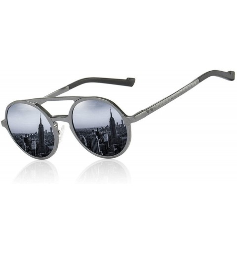 Round Sunglasses Men Polarized Vintage Round Frame Sun Glasses Aluminum Magnesium Alloy Driver Driving Mirrors - CX197A36YQ2 ...