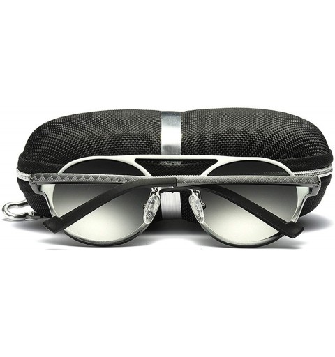 Round Sunglasses Men Polarized Vintage Round Frame Sun Glasses Aluminum Magnesium Alloy Driver Driving Mirrors - CX197A36YQ2 ...
