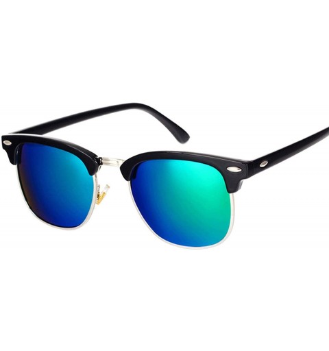 Semi-rimless Classic Brand Polarized Sunglasses Men Women Half Metal Mirror Unisex Sun Glasses Gafas De Sol UV400 CC0832 - C8...