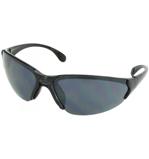 Wrap Big Frame Sport Sunglasses SR20 - Clear Gray-gray Lenses - CN186CQSYML $11.29