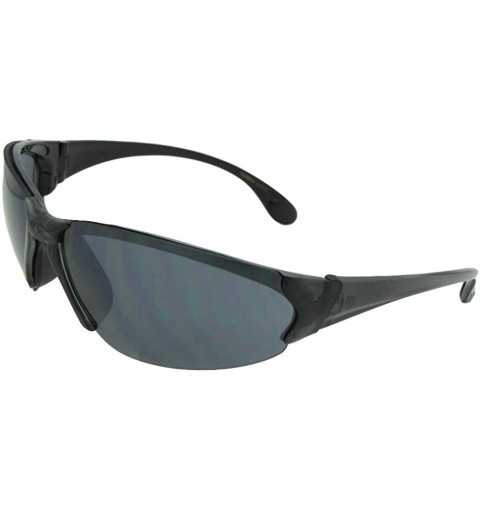 Wrap Big Frame Sport Sunglasses SR20 - Clear Gray-gray Lenses - CN186CQSYML $11.29