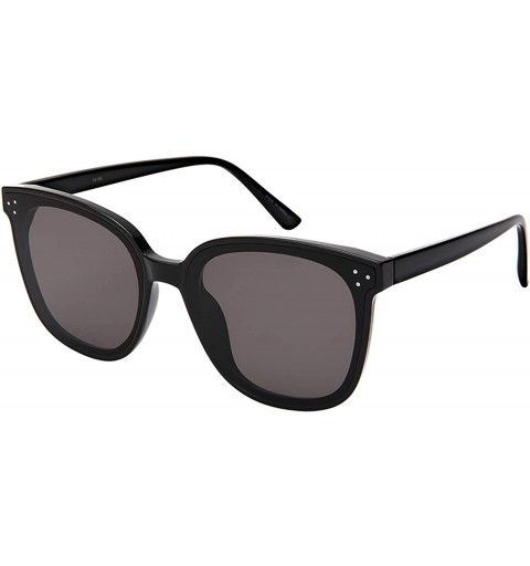 Rimless Unisex 100% UV400 Protection Color Mirrored Round Lens semi-rimless fashion Sunglasses - Black/Dark - CH193N74ZZ2 $9.96