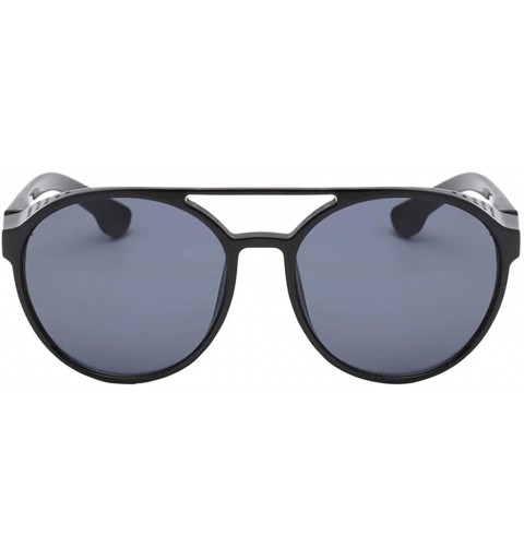 Goggle Steampunk Men Ladies UV400 Protection Sunglasses Eyewear Shades Goggles Bike - Black - CW195H4GIIH $10.56