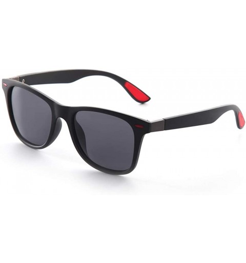 Rectangular Unisex Polarized Sunglasses For Women Men Classic UV400 Brand Designer Sun Glasses - Red - CD196A9SGI2 $16.00