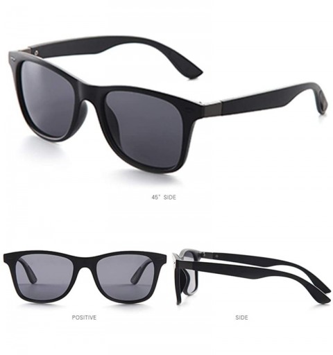 Rectangular Unisex Polarized Sunglasses For Women Men Classic UV400 Brand Designer Sun Glasses - Red - CD196A9SGI2 $16.00