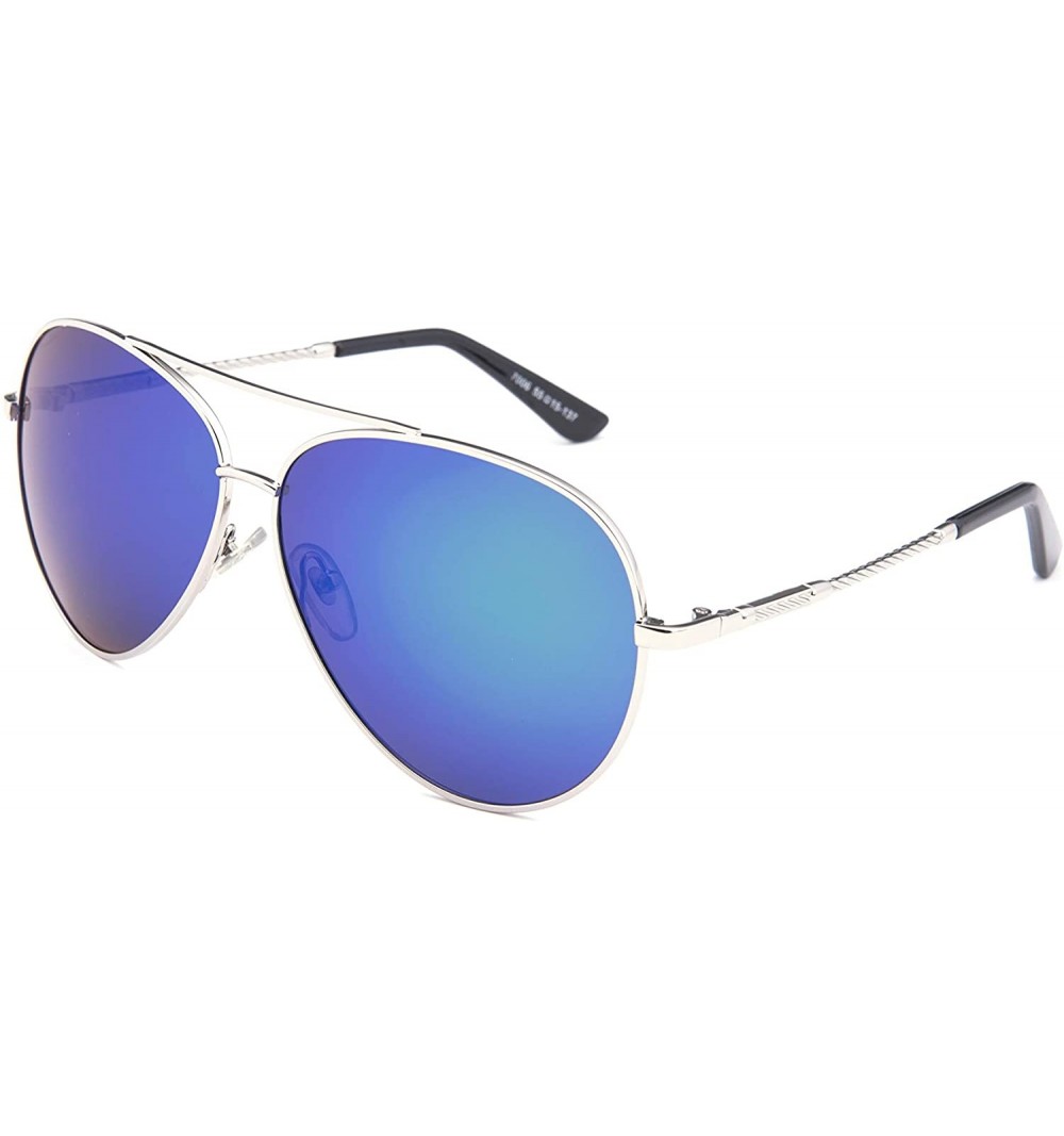 Aviator Mutil-typle Fashion Sunglasses for Women Men Made with Premium Quality- Polarized Mirror Lens - CZ19424ZNSC $9.53