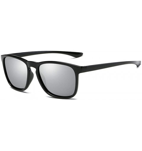 Aviator Mens Polarized Sunglasses Women Fashion Sun Glasses Blue As Picture - Silver - CN18YZWD237 $22.09