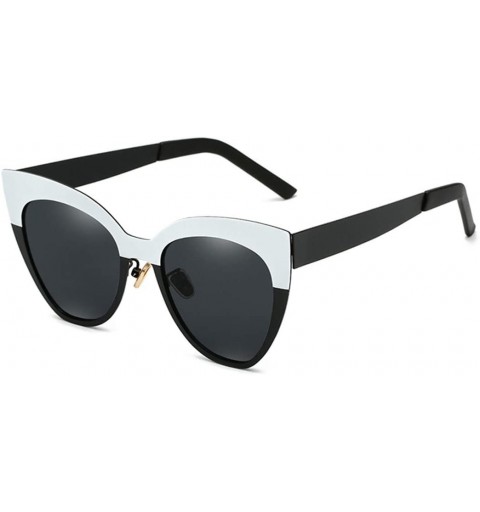 Cat Eye Sunglasses Protection Outdoor Accessory - Black Box on White - CP1997KQTNR $37.19