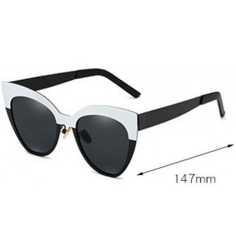 Cat Eye Sunglasses Protection Outdoor Accessory - Black Box on White - CP1997KQTNR $37.19