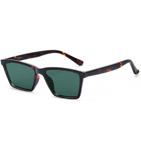 Cat Eye NEW STADNING 6027 square cat eye women's Sunglasses for women - Black Tortoise - C41999SC487 $15.06
