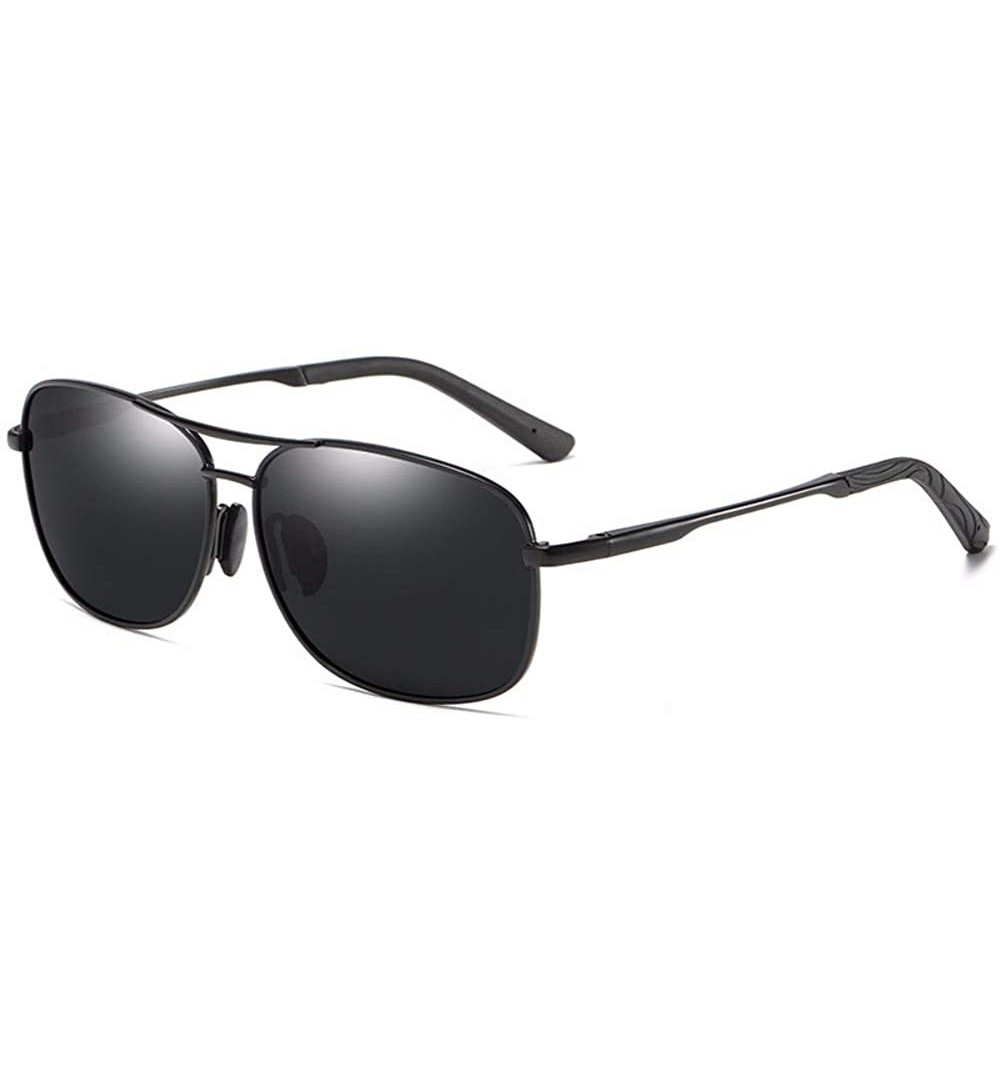 Aviator Sunglasses Men's Polarized Sunglasses Antiglare Night Vision Brightening Driving Sunglasses - E - CB18QR77HS9 $30.93