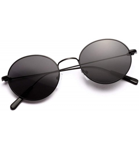 Shield Retro Classic Luxury Mirror Round Sunglasses Men Sun Glasses Women Vintage Metal Frame Lens Eyewear UV400 - 4 - C8198Z...