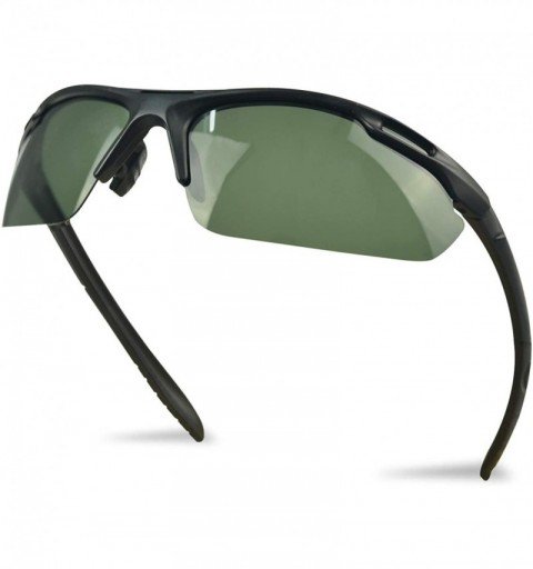 Sport Polorized Sports Sunglasses for Men- Uv Protection Sunglasses for Fishing- Golf- Driving - Green - CH18UNR6O52 $20.63