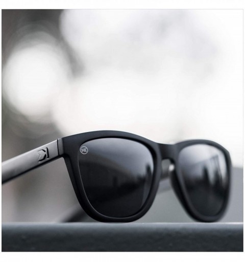 Wayfarer Premiums Polarized Sunglasses For Men & Women- Full UV400 Protection - Black on Black / Smoke - CZ18QCMM3UX $29.08
