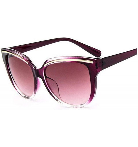 Cat Eye De Sunglasses 2019 Oculos Sol Feminino Women Er Vintage Cat Eye Black Clout Goggles Glasses - Purple - CA198AI2IQQ $2...