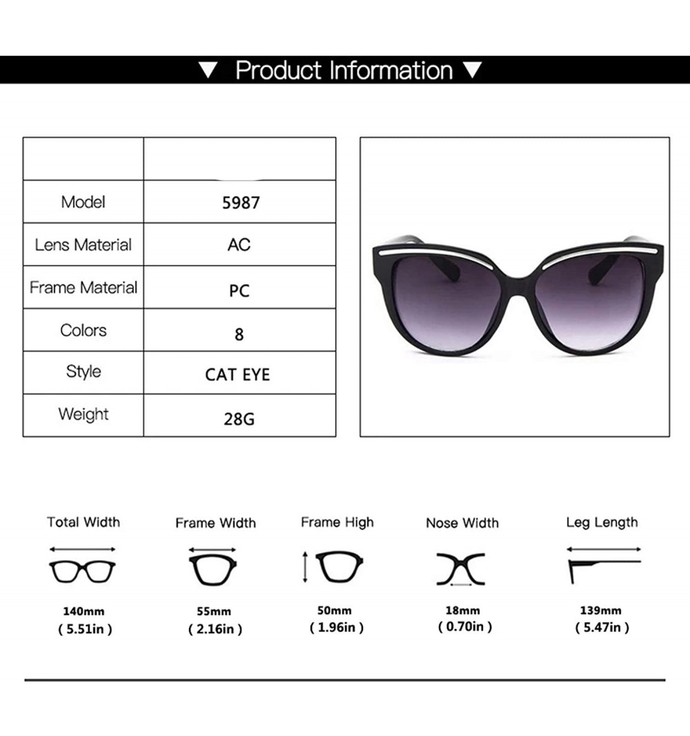 De Sunglasses 2019 Oculos Sol Feminino Women Er Vintage Cat Eye Black ...