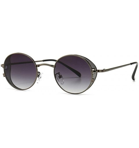 Oval Fashion Vintage Sunglasses Gradient Glasses - Gray - CG198KST53N $29.51