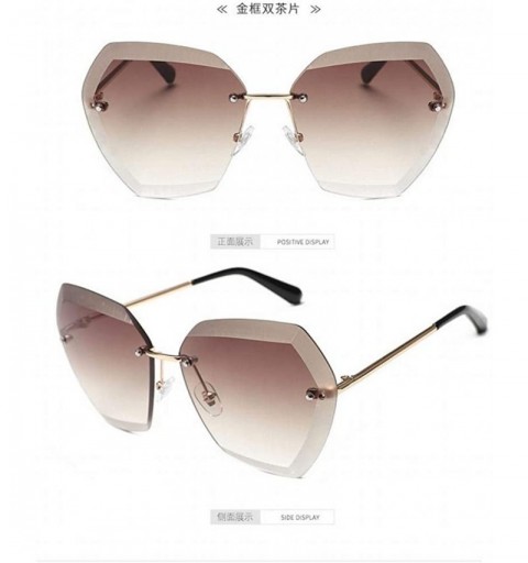 Sport New Box Sunglasses Female Tide Star Models Glasses Round Elegant Sunglasses Personality Trend - CI18T4MT7T5 $25.69