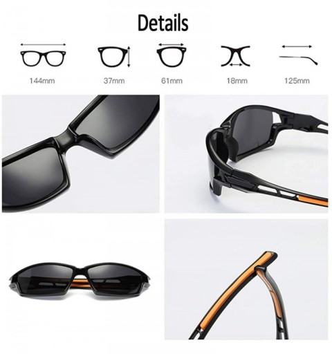 Goggle Polarized Sport Glasses for Men Fashion UV Protective Sunglasses Comfortable Outdoor Glasses for Cycling Running - C01...