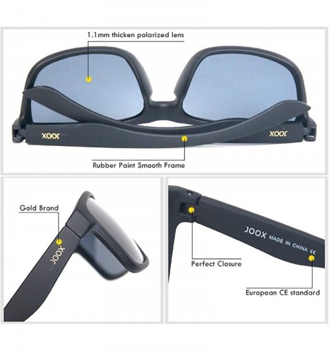 Sport Men Polarized Sunglasses 1.1mm thicken Lens Men's Vintage Sunglasses Rubber Paint Smooth Touch Glasses - CG18ZCU5OAZ $1...
