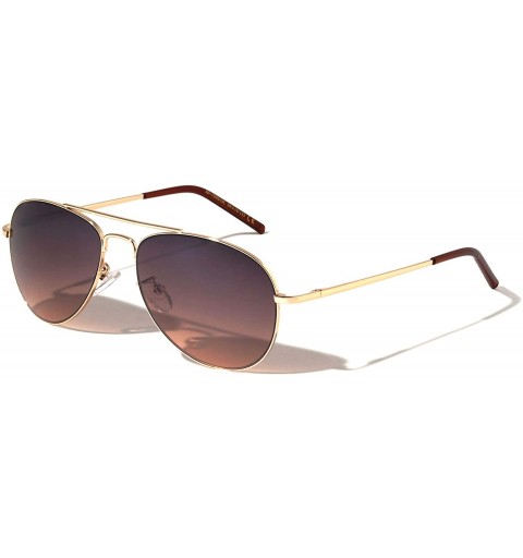 Aviator Classic Aviator Oceanic Color Sunglasses - Brown - CY1975RZ7MO $15.06