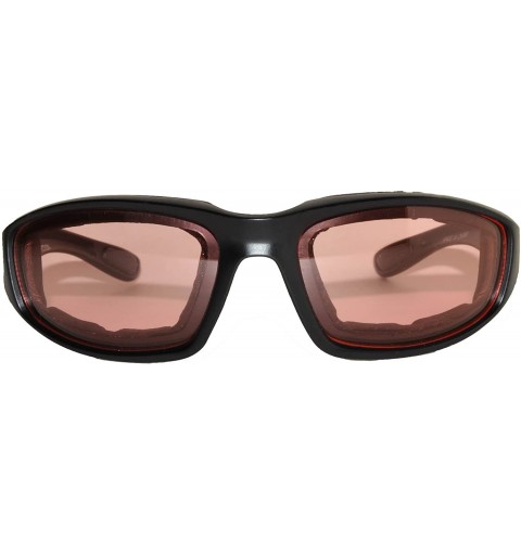Sport Amber Lens Sunglasses Bicycle Running Outdoor Black Frame - CL126RD1B49 $8.36