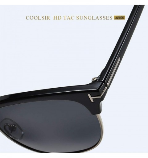 Oval Sunglasses Polarized Antiglare Anti ultraviolet Travelling - Silvery - CX18WNUKK70 $19.31