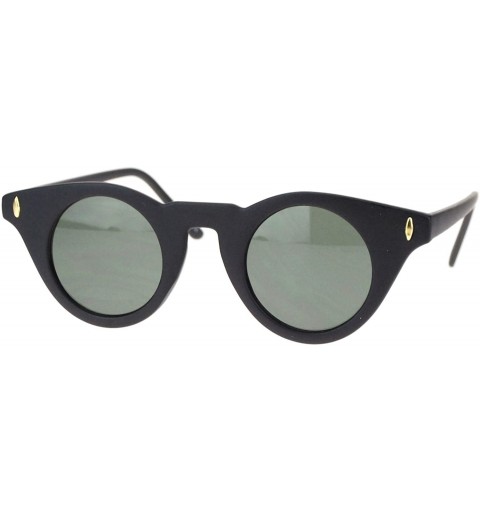 Cat Eye Womens Small Snug Fit Horn Rim Cat Eye Retro Vintage Style Sunglasses - Matte Black - C511TX35JOT $10.71