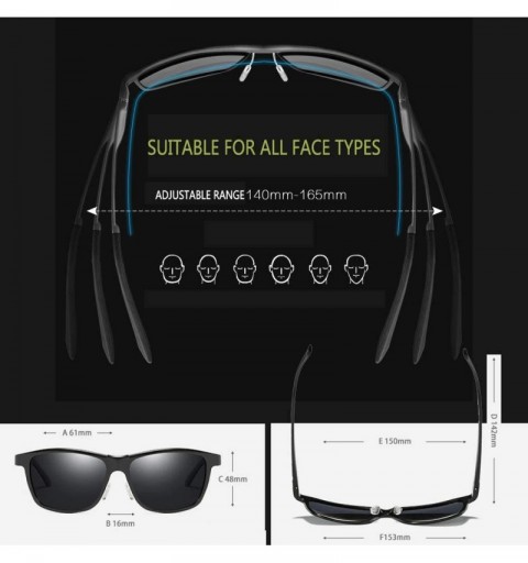 Wrap Sports Polarized Sunglasses for Men - Mens Sports Glasses Metal Frame Driving sunglasses 2266 - Black/Gun - CG18HX558YD ...