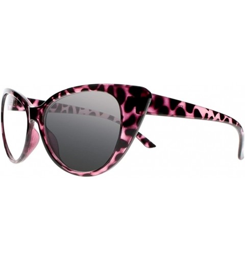 Cat Eye Retro Vintage Transition Photochromi Cat Eye Reading Glasses UV400 Sunglasses - Pink Tortoise - CM18D9I50AK $37.47
