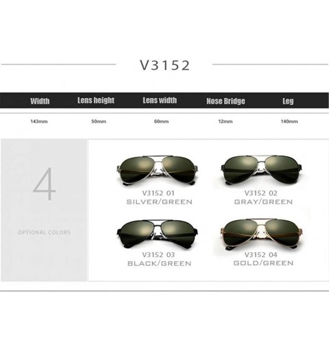 Round Polarized Sunglasses Men Brand Designer Sun Glasses UV 400 Lens - Silver - CY18RRLMNWE $23.12