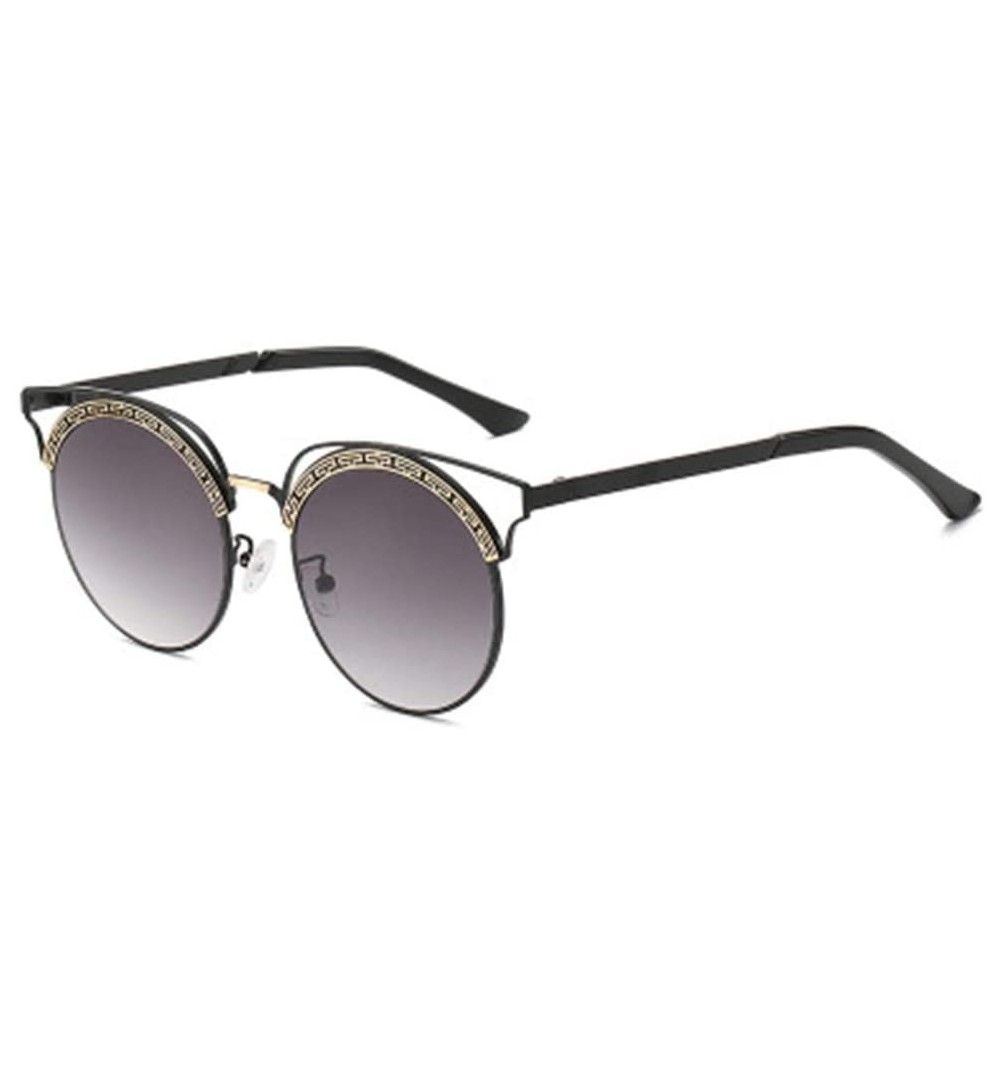 Sport Round Frame Sunglasses Sunshade Sunglasses Metal Fashion Retro Glasses - 5 - C319060IIKM $34.57