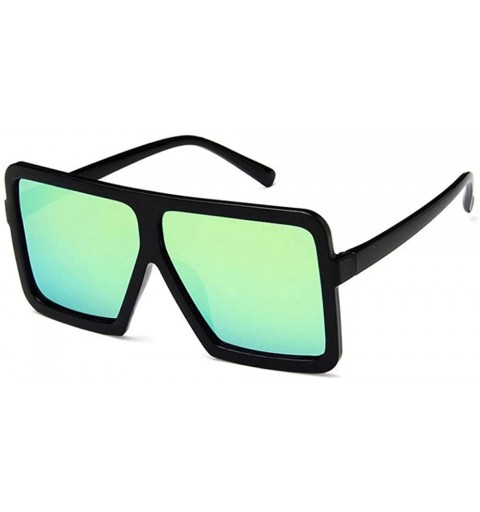 Aviator 2019 Retro Big Frame Mirror Cat Eye Sunglasses Women Brand Designer Big C5 - C7 - CJ18YZWTL5W $22.33