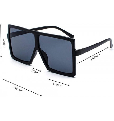 Aviator 2019 Retro Big Frame Mirror Cat Eye Sunglasses Women Brand Designer Big C5 - C7 - CJ18YZWTL5W $19.53