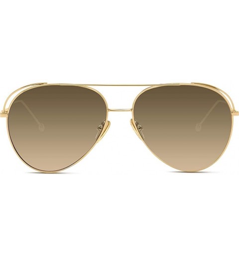 Aviator Round Fashion Sunglasses for Women Men Aviator Metal Mirror Sunglasses - C101 - C918QALM67I $9.98