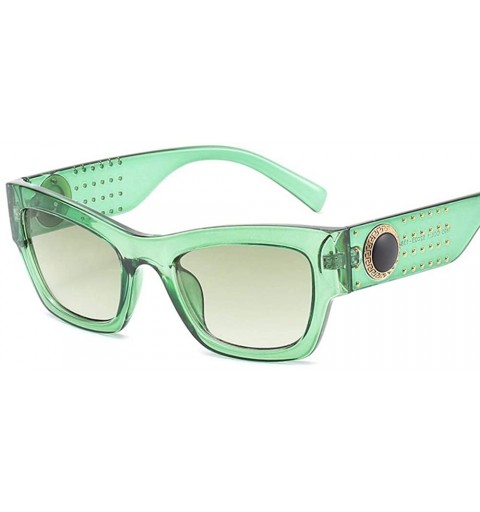 Oversized Women's sunglasses Fashion European and American personality rivet anti-ultraviolet ray - G - CT18Q0I96KM $20.36